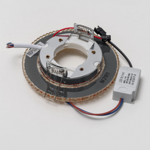 Светильник GX53+LED 4W 4000K, встраиваемый ПОЛИКРИСТАЛЛ CH/CLEAR+GD IL.0028.1670 IMEX