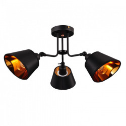 Люстра потолочная 3*40Вт E14 MD.77172-3-S BK+GD IMEX