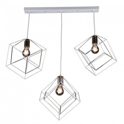 Люстра подвесная 3*60Вт E27 MD.0830-3-P WH+FGD IMEX
