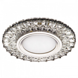 Светильник MR16+LED 3W 4000K встраиваемый ПОЛИКРИСТАЛЛ, AL/CLEAR IL.0027.1403 IMEX