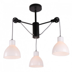Люстра потолочная 3*60Вт E27 MD.1230-3-S BK+CH IMEX