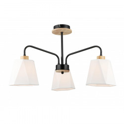 Люстра потолочная 3*Е27 MD.5714-3-S-BK+WOOD IMEX