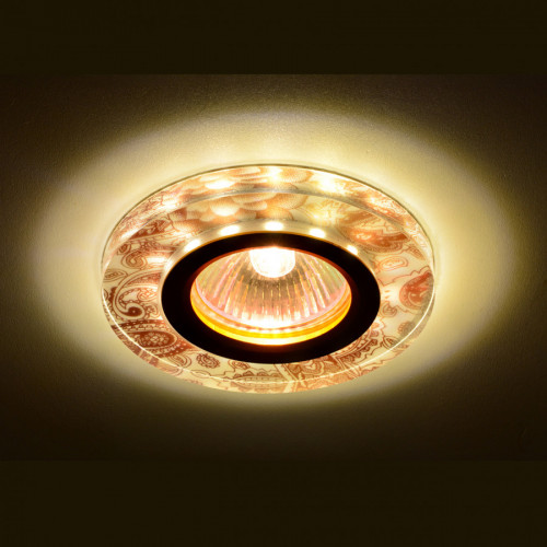 Светильник MR16+LED встраиваемый G/Multicolor 35Вт+LED 3Вт IL.0026.3409 IMEX