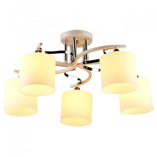 Люстра потолочная 5*60Вт E27 MD.3285-5-S CH+WH IMEX