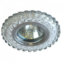 Светильник MR16+LED 3W 4000K встраиваемый ПОЛИКРИСТАЛЛ, AL/CLEAR+WH IL.0027.1715 IMEX