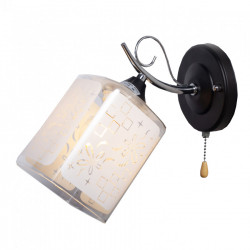 Бра 1*60Вт E27 MD.1087-1-W BK+CH IMEX