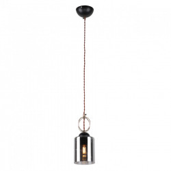 Люстра подвесная 1*60Вт E27 MD.0103-1-P BK+FGD IMEX