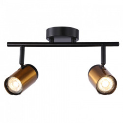 Светильник Спот 2*50Вт GU10 BK+AB SP.033-72-52 IMEX