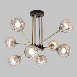Люстра потолочная 8*Е27 MD.5299-8-S-AB+BK IMEX