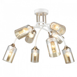 Люстра потолочная, 8*E27, белый+золото MD.2196-8-S-WH+FGD IMEX