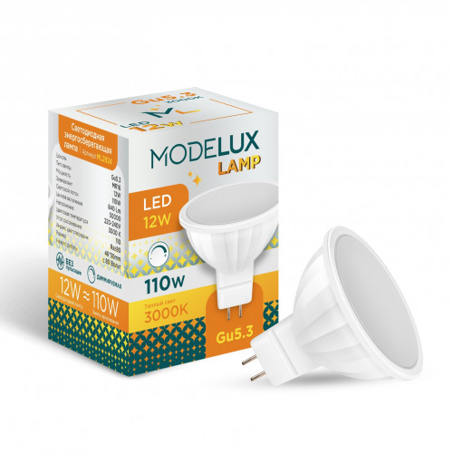 Светодиодная лампа MODELUX lamp ML2924- GU5.3-12W-3000DIM