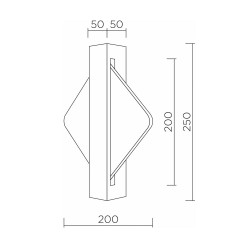 Настенный cветильник LED4U L7367-2 BS