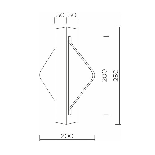 Настенный cветильник LED4U L7367-2 BS