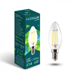 Светодиодная лампа MODELUX lamp ML2849- С35-10W-Е14-3000 clear