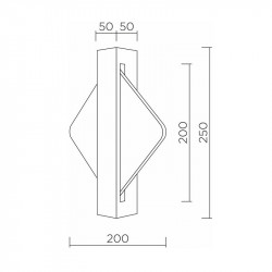 Настенный светильник LED4U L7388-250 BK