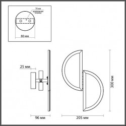 Настенный ODEON LIGHT TOSCANA 5447/2W