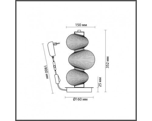 Настольная лампа ODEON LIGHT BRUCO 5096/12TL