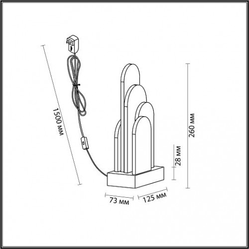 Настольная лампа ODEON LIGHT FOROS 5437/12TL Настольная лампа ODEON LIGHT FOROS 5437/12TL