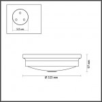 Настенно-потолочный светильник ODEON LIGHT MARSEI 4825/3C