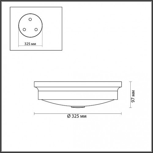 Настенно-потолочный светильник ODEON LIGHT MARSEI 4825/3C