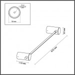 Настенный светильник ODEON LIGHT DALIA 4395/6WL