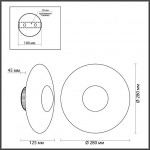 Настенный светильник ODEON LIGHT ADAMAS 4223/13WL