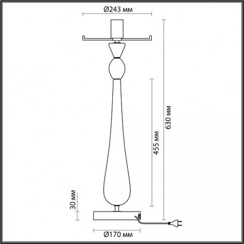 Настольная лампа ODEON LIGHT TOWER 4868/1T Настольная лампа ODEON LIGHT TOWER 4868/1T