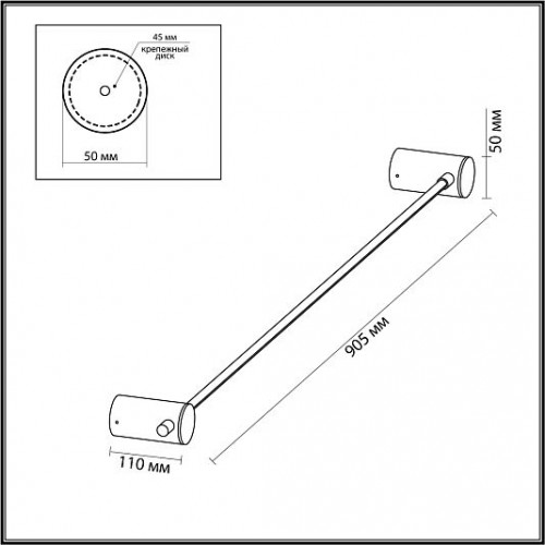 Настенный светильник ODEON LIGHT DALIA 4395/8WL