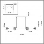 Люстра ODEON LIGHT KLIFF 5427/40L