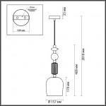 Подвес ODEON LIGHT CANDY 4861/1