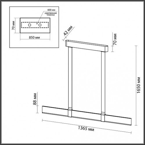 Подвесной светильник ODEON LIGHT VINCENT 6630/36L Подвесной светильник ODEON LIGHT VINCENT 6630/36L