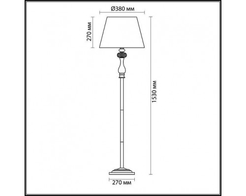 Торшер ODEON LIGHT GAELLORI 3393/1F