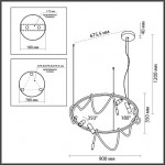 Подвесной светильник ODEON LIGHT CORDA 4391/55L