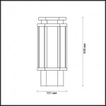 Уличный светильник на столб ODEON LIGHT GINO 4048/1B