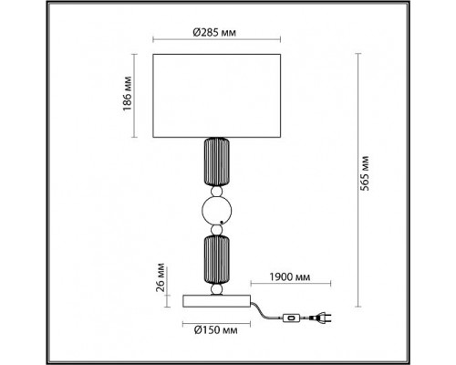 Настольная лампа ODEON LIGHT CANDY 4861/1T