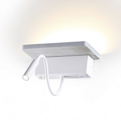 Настенный светильник-полка с подсветкой/USB ODEON LIGHT WOODY 3869/8WL