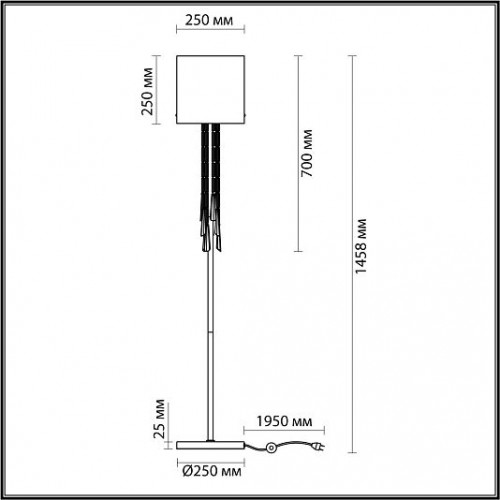 Торшер ODEON LIGHT Nicole 4890/1F