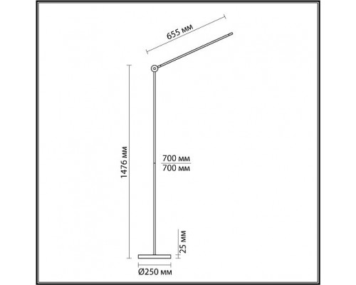 Напольный светильник ODEON LIGHT FODEN 7101/15FL