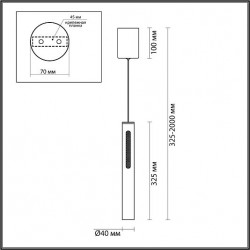 Подвесной светильник ODEON LIGHT MALI 6644/7L