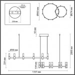 Люстра ODEON LIGHT Candel 5009/98LA