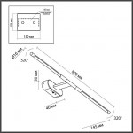 Настенный светильник ODEON LIGHT ALEDO 6635/9WL