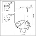 Подвесной светильник ODEON LIGHT CORDA 4397/55L