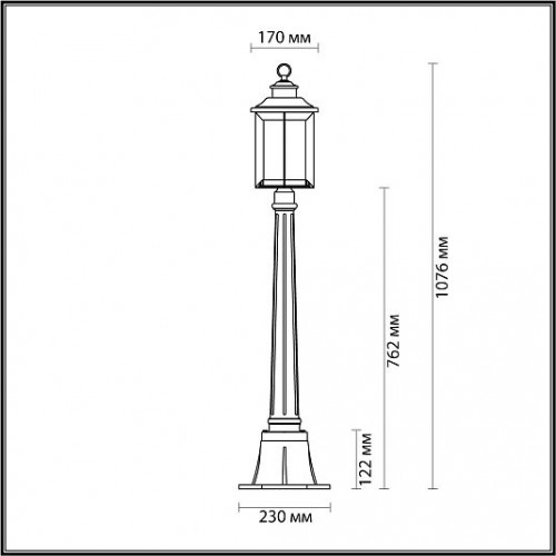 Ландшафтный светильник ODEON LIGHT MAVRET 4961/1F