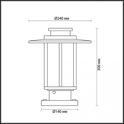 Уличный светильник на столб ODEON LIGHT MITO 4047/1B Уличный светильник на столб ODEON LIGHT MITO 4047/1B