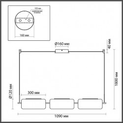 Люстра ODEON LIGHT Kavia 5003/30L