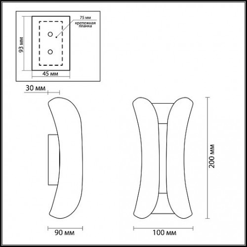 Настенный светильник ODEON LIGHT KRISTA 3886/6WG Настенный светильник ODEON LIGHT KRISTA 3886/6WG