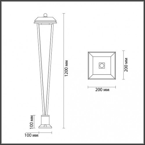 Уличный светильник ODEON LIGHT BEARITZ 6655/12GA