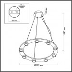 Подвесной светильник ODEON LIGHT TURMAN 6631/75L