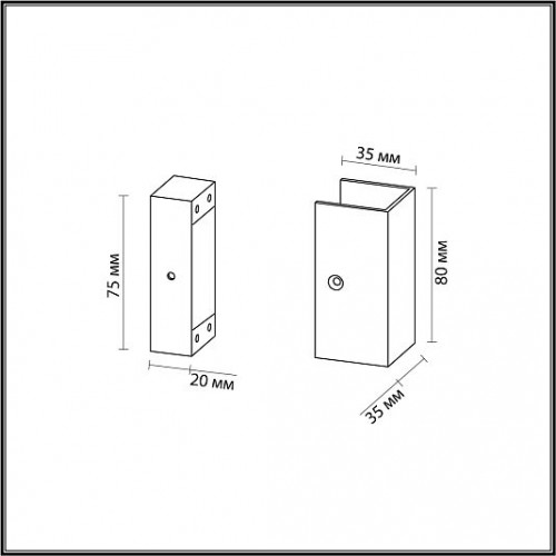 Настенный светильник ODEON LIGHT FINO 7006/2F