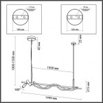 Подвесной светильник ODEON LIGHT CORDA 4391/30L